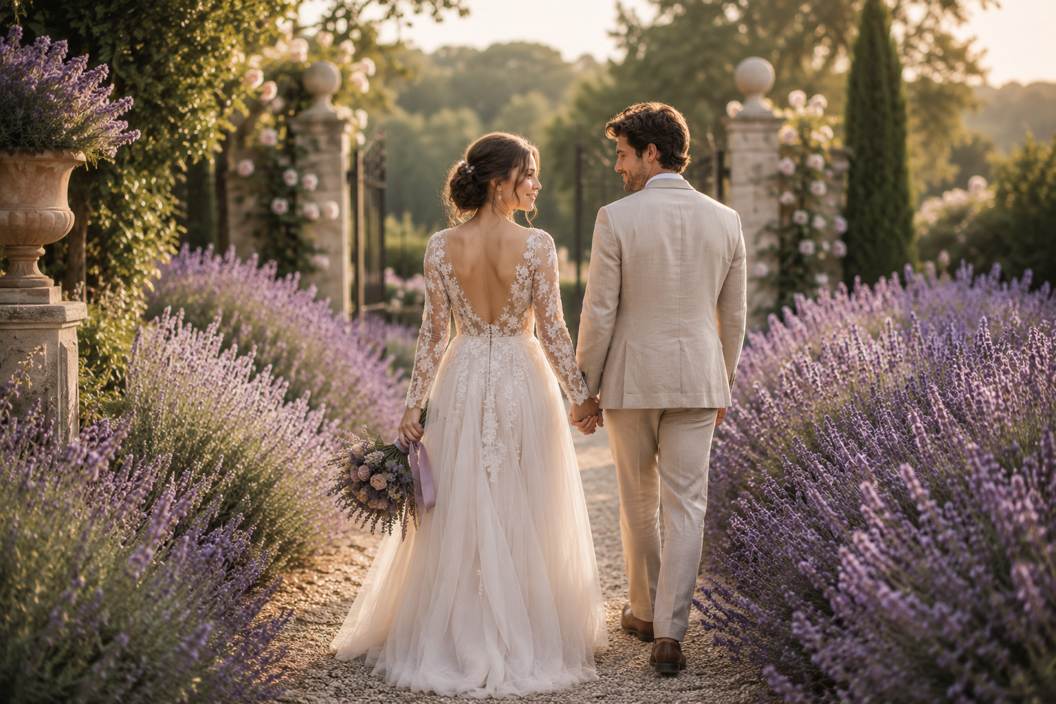 A romantic moment from Olivia and Daniel's story